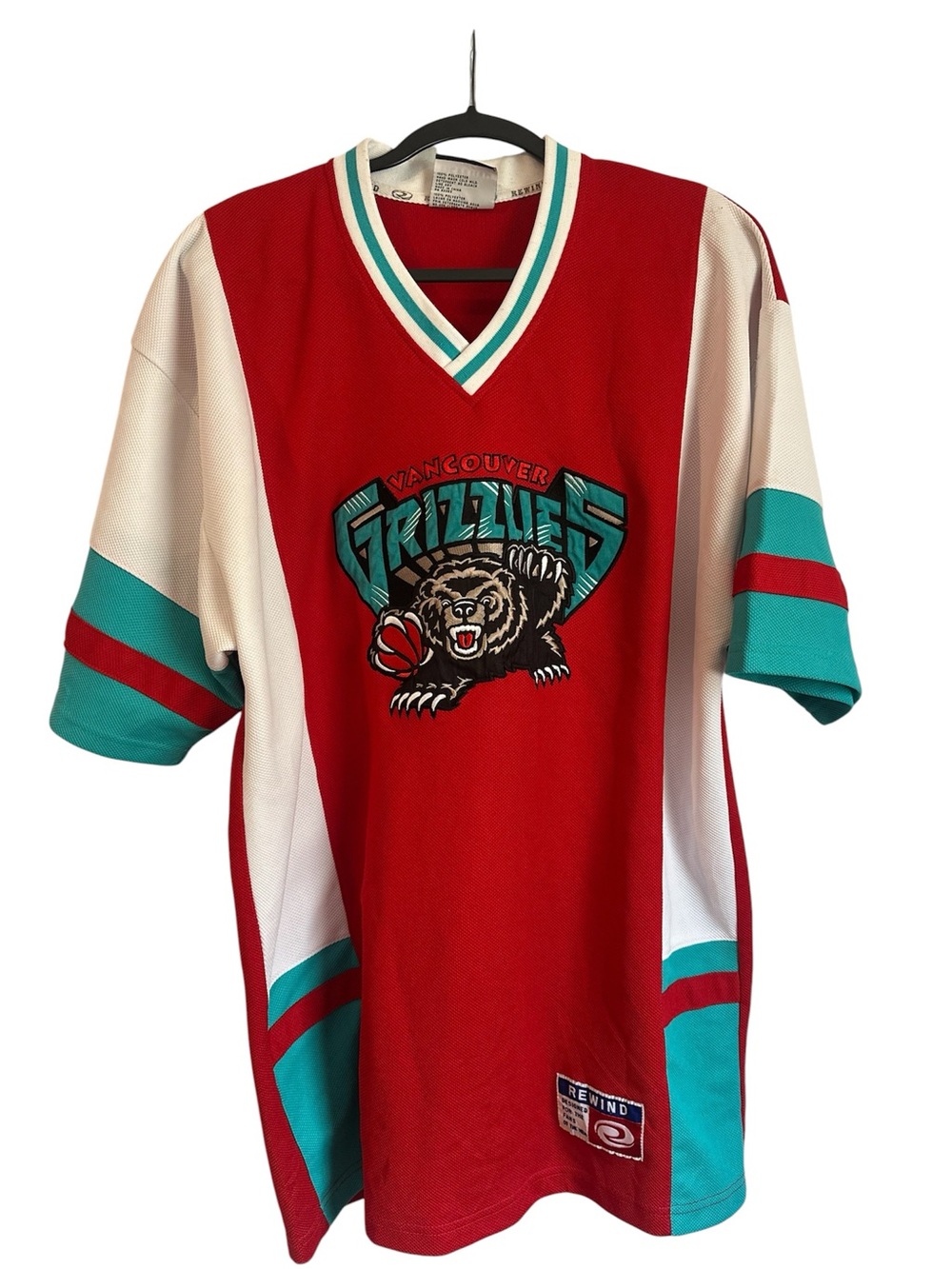 Vintage NBA Vancouver Grizzlies shooting shirt warm up jersey size large